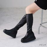 厚底ボリュームソールストレッチロングブーツ | VIVIAN COLLECTION | 詳細画像19 