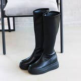 厚底ボリュームソールストレッチロングブーツ | VIVIAN COLLECTION | 詳細画像7 