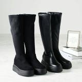 厚底ボリュームソールストレッチロングブーツ | VIVIAN COLLECTION | 詳細画像8 