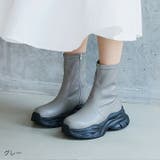 厚底ストレッチスニーカーショートブーツ | VIVIAN COLLECTION | 詳細画像18