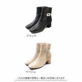 スクエアトゥビジューバックルショートブーツ | VIVIAN COLLECTION | 詳細画像2