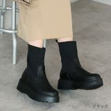 厚底ニットショートブーツ | VIVIAN COLLECTION | 詳細画像13 
