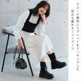 厚底ニットショートブーツ | VIVIAN COLLECTION | 詳細画像5 