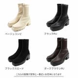 スクエアトゥ厚底ストレッチショートブーツ | VIVIAN COLLECTION | 詳細画像2