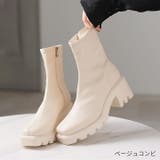 スクエアトゥ厚底ストレッチショートブーツ | VIVIAN COLLECTION | 詳細画像19