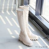 スクエアトゥ厚底ストレッチロングブーツ | VIVIAN COLLECTION | 詳細画像19 