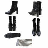 スクエアトゥプレートヒールショートブーツ | VIVIAN COLLECTION | 詳細画像3 