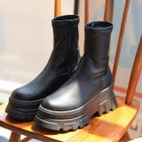 厚底トラックソールストレッチショートブーツ | VIVIAN COLLECTION | 詳細画像7
