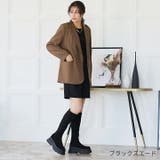 ラウンドトゥ厚底ストレッチロングブーツ | VIVIAN COLLECTION | 詳細画像12