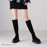 ラウンドトゥ厚底ストレッチロングブーツ | VIVIAN COLLECTION | 詳細画像18