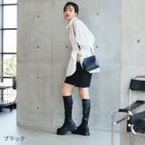ラウンドトゥ厚底ストレッチロングブーツ | VIVIAN COLLECTION | 詳細画像19