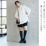 ラウンドトゥ厚底ストレッチロングブーツ | VIVIAN COLLECTION | 詳細画像5