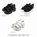 厚底トリプルベルクロダッドスポーツサンダル | VIVIAN COLLECTION | 詳細画像2