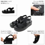 サッ!と履ける厚底コンフォートゴムフィットサンダル | VIVIAN COLLECTION | 詳細画像4
