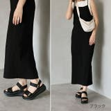 厚底ゴールドパーツベルクロスポーツサンダル | VIVIAN COLLECTION | 詳細画像9