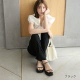 厚底パールアンクルストラップサンダル | VIVIAN COLLECTION | 詳細画像11