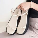 厚底パールアンクルストラップサンダル | VIVIAN COLLECTION | 詳細画像20