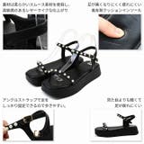 厚底パールアンクルストラップサンダル | VIVIAN COLLECTION | 詳細画像4