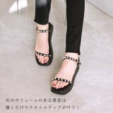 厚底パールアンクルストラップサンダル | VIVIAN COLLECTION | 詳細画像6