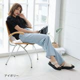 厚底スクエアダブルビジューバックルサンダル | VIVIAN COLLECTION | 詳細画像14
