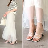 スクエアトゥくびれヒールアシメ華奢ストラップサンダル | VIVIAN COLLECTION | 詳細画像11