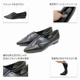 スリット切り替えデザインフラットシューズ | VIVIAN COLLECTION | 詳細画像4