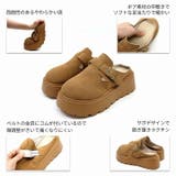 もこもこボア中敷き厚底ベルトデザインサボサンダル | VIVIAN COLLECTION | 詳細画像4