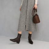 ポインテッドトゥゴールドアクセントストレッチショートブーツ | VIVIAN COLLECTION | 詳細画像12 