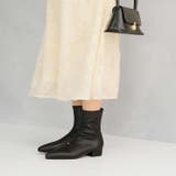 ポインテッドトゥゴールドアクセントストレッチショートブーツ | VIVIAN COLLECTION | 詳細画像13 