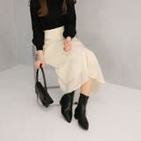 ポインテッドトゥゴールドアクセントストレッチショートブーツ | VIVIAN COLLECTION | 詳細画像16 