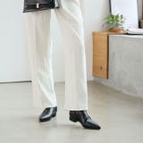 ポインテッドトゥゴールドアクセントストレッチショートブーツ | VIVIAN COLLECTION | 詳細画像17 