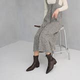 ポインテッドトゥゴールドアクセントストレッチショートブーツ | VIVIAN COLLECTION | 詳細画像10 