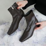 プレートヒールストレッチショートブーツ | VIVIAN COLLECTION | 詳細画像6 