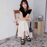 厚底ゴールドモチーフツイードサンダル | VIVIAN COLLECTION | 詳細画像13