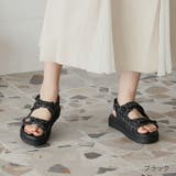 厚底ゴールドモチーフツイードサンダル | VIVIAN COLLECTION | 詳細画像17