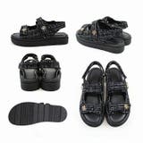 厚底ゴールドモチーフツイードサンダル | VIVIAN COLLECTION | 詳細画像3