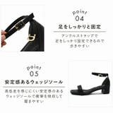 履きごこちやみつき感激 スクエアトゥアンクルストラップサンダル | VIVIAN COLLECTION | 詳細画像5