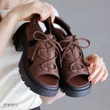 厚底レースアップスニーカーサンダル | VIVIAN COLLECTION | 詳細画像20