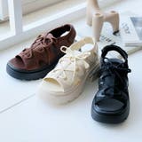 厚底レースアップスニーカーサンダル | VIVIAN COLLECTION | 詳細画像8