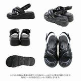 厚底クロスパデッドストラップサンダル | VIVIAN COLLECTION | 詳細画像3