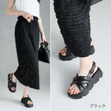 厚底クロスパデッドストラップサンダル | VIVIAN COLLECTION | 詳細画像9