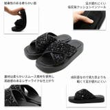 厚底スパンコールクロスバンドサンダル | VIVIAN COLLECTION | 詳細画像4