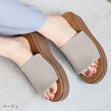 サッ!と履ける厚底コンフォートニットサンダル | VIVIAN COLLECTION | 詳細画像19