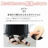 履きごこちやみつき感激 キラキラゴムウェッジサンダル | VIVIAN COLLECTION | 詳細画像3