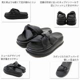 厚底サイドクロスデザインサンダル | VIVIAN COLLECTION | 詳細画像4