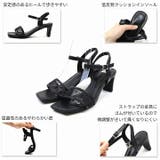 スクエアトゥシアーチュールストラップサンダル | VIVIAN COLLECTION | 詳細画像4 