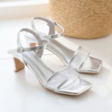 スクエアトゥシアーチュールストラップサンダル | VIVIAN COLLECTION | 詳細画像7 