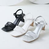 スクエアトゥシアーチュールストラップサンダル | VIVIAN COLLECTION | 詳細画像8 