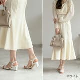 スクエアトゥシアーチュールストラップサンダル | VIVIAN COLLECTION | 詳細画像10 