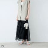 オーガンジーギャザースクエアトゥストラップサンダル | VIVIAN COLLECTION | 詳細画像20 